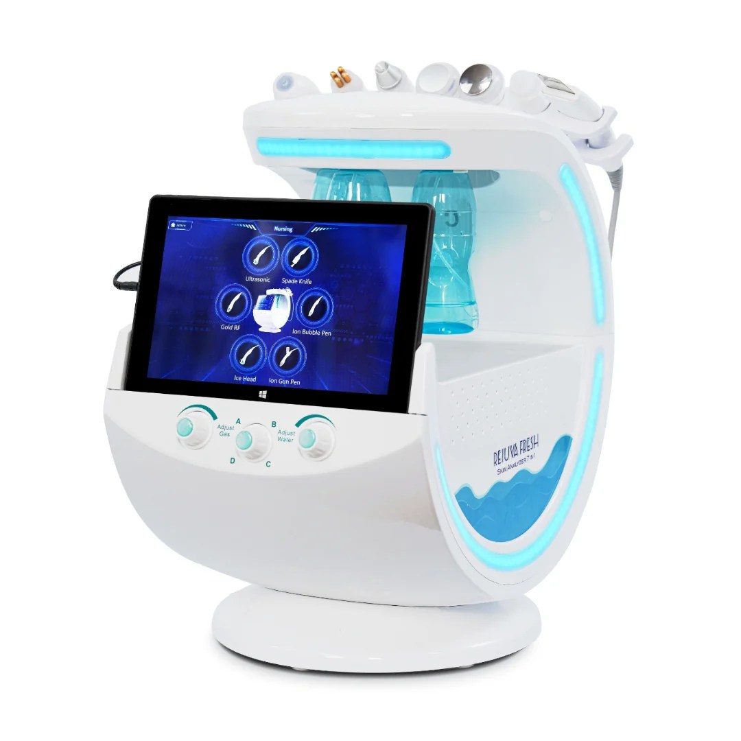 Rejuva Fresh Smart Ice Blue 7-in-1 | Facial Machine for Skin Rejuvenation, Skin Analysis, Deep Cleansing, Exfoliating, & Hydrating (35)