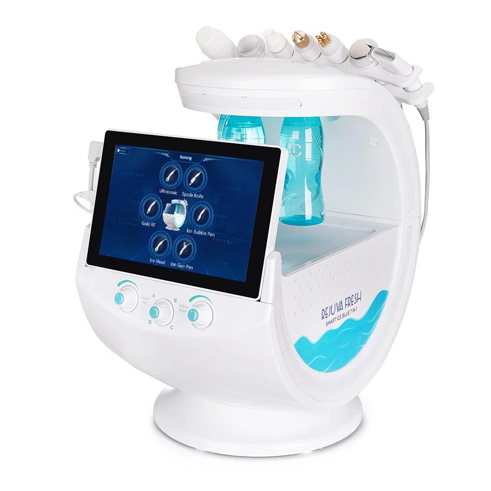 Rejuva Fresh Smart Ice Blue 7-in-1 | Facial Machine for Skin Rejuvenation, Skin Analysis, Deep Cleansing, Exfoliating, & Hydrating (1)